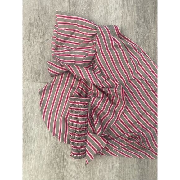 NWT Maeve by Anthropologie Striped Pink Combo One Shoulder Top Size X-Large - Picture 5 of 5